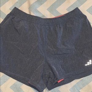 Running shorts with built in spandex
